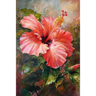 Large Pink Flower Canvas